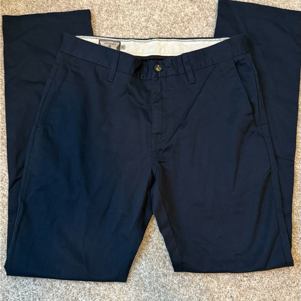 Volcom Navy Straight Chino Pants